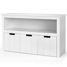 Load image into Gallery viewer, Kid Toy Storage Cabinet 3 Drawer Chest with Wheels Large Storage Cube Shelf
