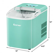 Load image into Gallery viewer, 26 lbs Countertop LCD Display Ice Maker with Ice Scoop-Light Green