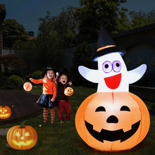 Load image into Gallery viewer, 5 Ft Halloween Blow-up Inflatable Ghost with LED Bulb