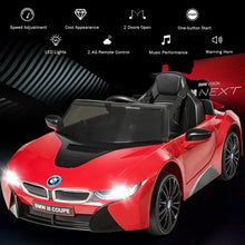 Load image into Gallery viewer, 12V Licensed BMW I8 Kids Ride On Car-Red