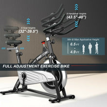 Load image into Gallery viewer, 30Lbs Fixed Training Bicycle with Monitor for Gym and Home