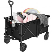 Load image into Gallery viewer, Outdoor Utility Garden Trolley Buggy -Black