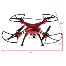Load image into Gallery viewer, Syma X8HG 2.4Ghz 4CH 6-Axis Gyro RC Quadcopter Drone HD Camera RTF-Red
