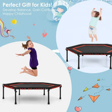 Load image into Gallery viewer, 50" Hexagonal Fitness Trampoline Exercise Rebounder with Pad-Red