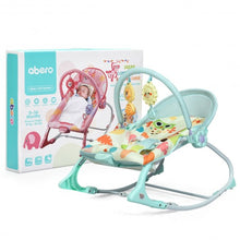 Load image into Gallery viewer, Baby Adjustable Swing Bouncer & Rocker-Green