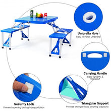 Load image into Gallery viewer, Outdoor Folding Camping Table and Bench Set