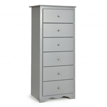 Load image into Gallery viewer, 6 Drawers Chest Dresser Clothes Storage Bedroom Furniture Cabinet-Gray