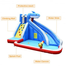 Load image into Gallery viewer, Inflatable Water Slide Shark Bounce House Castle without Blower