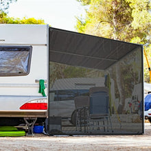 Load image into Gallery viewer, 9' x 7' RV Awning Side Mesh Screen Sunshade with Complete Kits