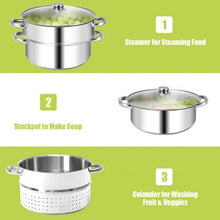 Load image into Gallery viewer, 10 Quart Stainless Steel Fruit Juicer Steamer Multipot