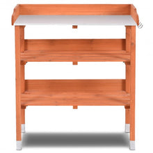 Load image into Gallery viewer, Garden Wooden Potting Bench Work Station with Hook