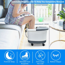 Load image into Gallery viewer, Portable Electric Foot Spa Bath Shiatsu Roller Motorized Massager-Gray
