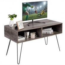 Load image into Gallery viewer, 42" TV Stand Wood Media Console with Metal Hairpin Legs