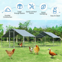 Load image into Gallery viewer, Large Walk In Chicken Coop with Roof Cover Backyard