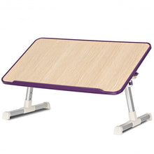Load image into Gallery viewer, Portable Adjustable Desk Folding Lazy Laptop Computer Table-Purple