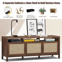 Load image into Gallery viewer, Storage TV Stand Entertainment Media Center for TV's up to 65"-Walnut