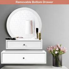 Load image into Gallery viewer, Makeup Dressing Wall Mounted Vanity Mirror with 2 Drawer