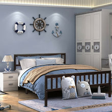Load image into Gallery viewer, Wood Bed Frame Support Platform with Headboard and Footboard