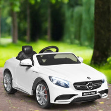 Load image into Gallery viewer, 12 V Mercedes-Benz S63 Licensed Kids Ride On Car-White