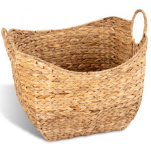 Load image into Gallery viewer, Large Woven Wicker Pattern Storage Handle Basket