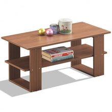Load image into Gallery viewer, Coffee Table Living Room Furniture with Storage Shelf-Brown