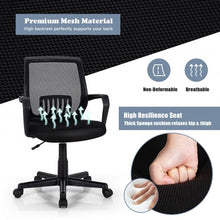 Load image into Gallery viewer, Mid-Back Mesh Height Adjustable Executive Chair with Lumbar Support