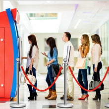 Load image into Gallery viewer, 2 pcs Barrier Crowd Control Stanchion Queue Velvet Rope