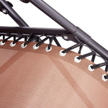 Load image into Gallery viewer, Folding Recliner Lounge Chair with Shade Canopy Cup Holder-Coffee