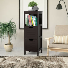 Load image into Gallery viewer, Bathroom Wooden Floor Cabinet Multifunction Storage Rack Stand Organizer-Coffee
