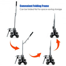 Load image into Gallery viewer, Removable Folding Shopping Cart with Bungee Cord-Blue