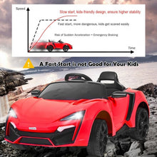 Load image into Gallery viewer, 12V 2.4G RC Electric Vehicle with Lights-Red