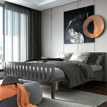 Load image into Gallery viewer, Queen Wood Platform Bed with Headboard