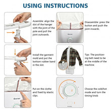 Load image into Gallery viewer, Inflatable Drying and Ironing Machine 1050W Automatic Garment Steamer-White