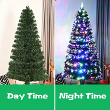 Load image into Gallery viewer, 5' / 6' / 7' Fiber Optic Artificial Christmas Tree with LED Lights-7'