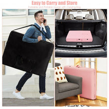 Load image into Gallery viewer, 84'' L Portable Adjustable Massage Bed with Carry Case for Facial Salon Spa -Pink