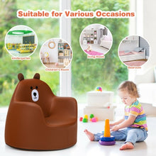 Load image into Gallery viewer, Kids Cartoon Sofa Seat Toddler Children Armchair Couch-Brown