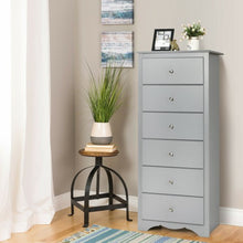 Load image into Gallery viewer, 6 Drawers Chest Dresser Clothes Storage Bedroom Furniture Cabinet-Gray
