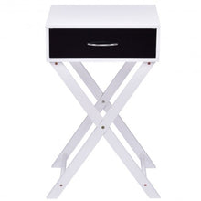Load image into Gallery viewer, Campaign Style Modern X-Shape Accent Side End Table