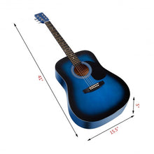 Load image into Gallery viewer, Sonart 41" 6 Strings Acoustic Folk Guitar-Blue