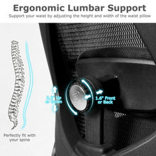 Load image into Gallery viewer, Adjustable Height Mesh Swivel High Back Office Chair