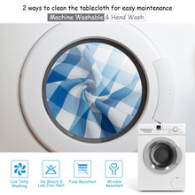 Load image into Gallery viewer, 10 Pcs 52" x 52" Square Polyester Plaid Dinner Tablecloth-Blue