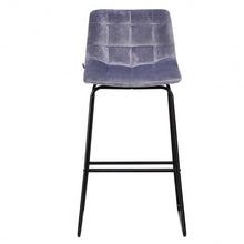 Load image into Gallery viewer, Set of 2 Velvet Bar Stools Pub Kitchen Chairs