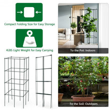 Load image into Gallery viewer, 16" x 16" x 39" 4 Pack Garden Plant Trellis