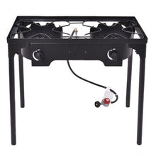 Load image into Gallery viewer, 150000 BTU Double Burner Outdoor Stove BBQ Grill