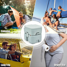 Load image into Gallery viewer, 5.3 Gallon 20L Outdoor Portable Toilet w/Level Indicator for RV Travel Camping