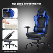 Load image into Gallery viewer, Massage Gaming Chair Recliner w/Footrest and Adjustable Armrests for Home&Office
