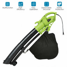 Load image into Gallery viewer, 7.5 Amp 3-in-1 Electric Leaf Blower Leaf Vacuum Mulcher 170MPH