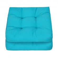 Load image into Gallery viewer, 21" x 21" Patio Chair Seat Cushion Pads for Indoor and Outdoor-Turquoise
