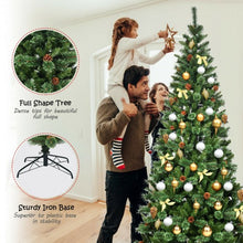 Load image into Gallery viewer, 8 ft Premium Hinged Artificial Christmas Tree Pine Needles