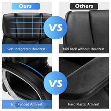 Load image into Gallery viewer, Big and Tall Adjustable High Back Leather Executive Computer Desk Chair